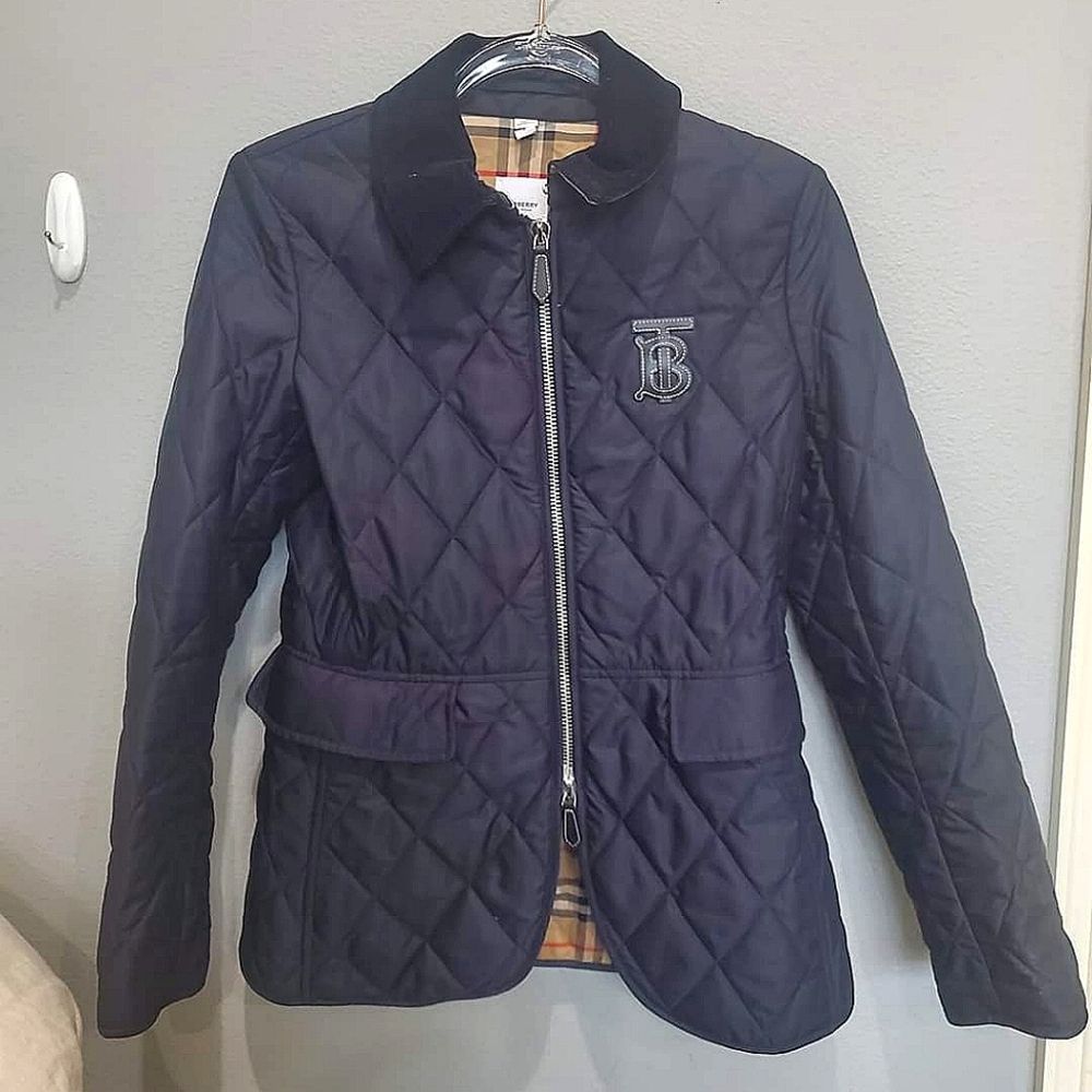 Burberry Monogram Motif Quilted Riding Jacket - Picture 5 of 6